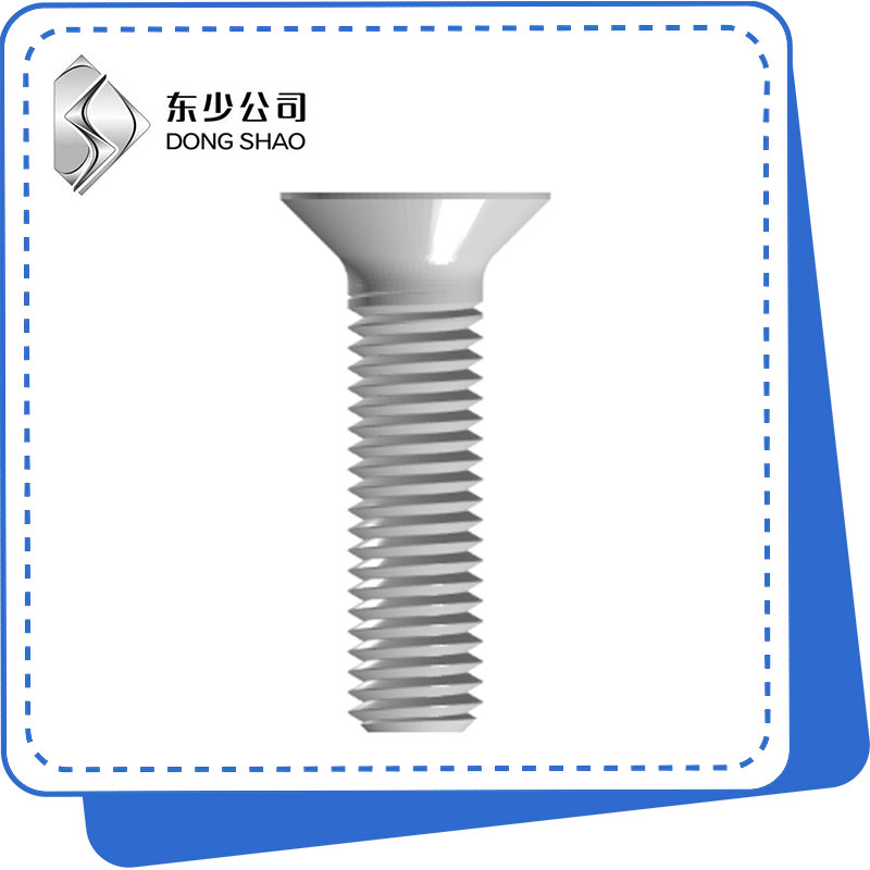 สกรูหัวเทเปอร์หัวเทเปอร์แบบแบน Slotted